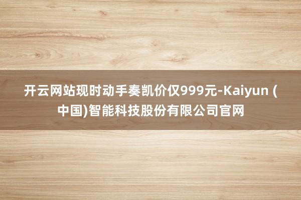 开云网站现时动手奏凯价仅999元-Kaiyun (中国)智能